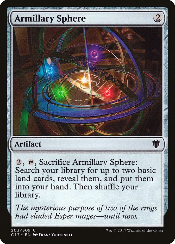 2017 Commander 2017 Armillary Sphere common #203 common card image