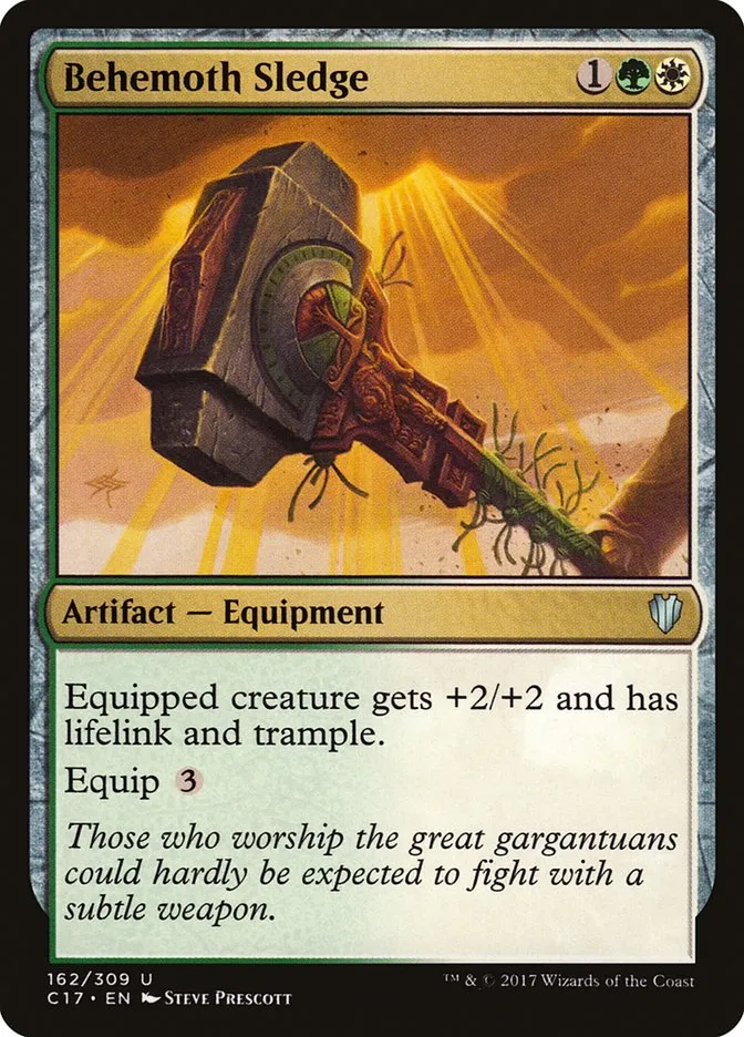 2017 Commander 2017 Behemoth Sledge uncommon #162 uncommon card image