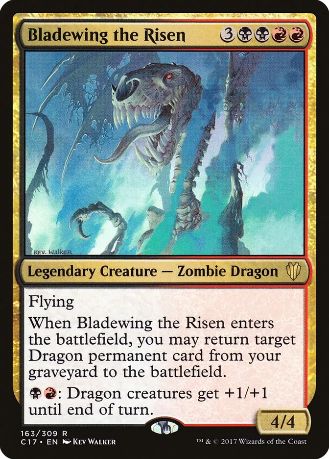 2017 Commander 2017 Bladewing the Risen rare #163 rare card image