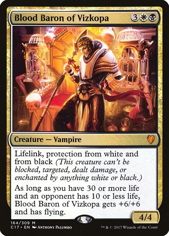 2017 Commander 2017 Blood Baron of Vizkopa #164 mythic card image