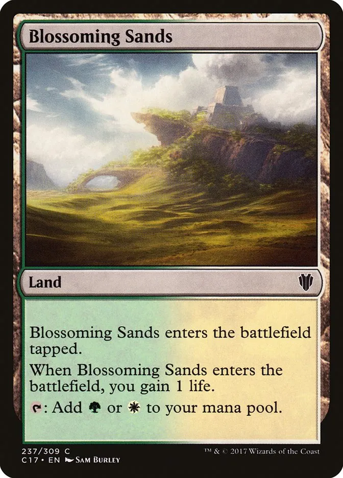 2017 Commander 2017 Blossoming Sands common #237 common card image