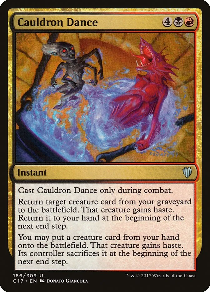 2017 Commander 2017 Cauldron Dance uncommon #166 uncommon card image