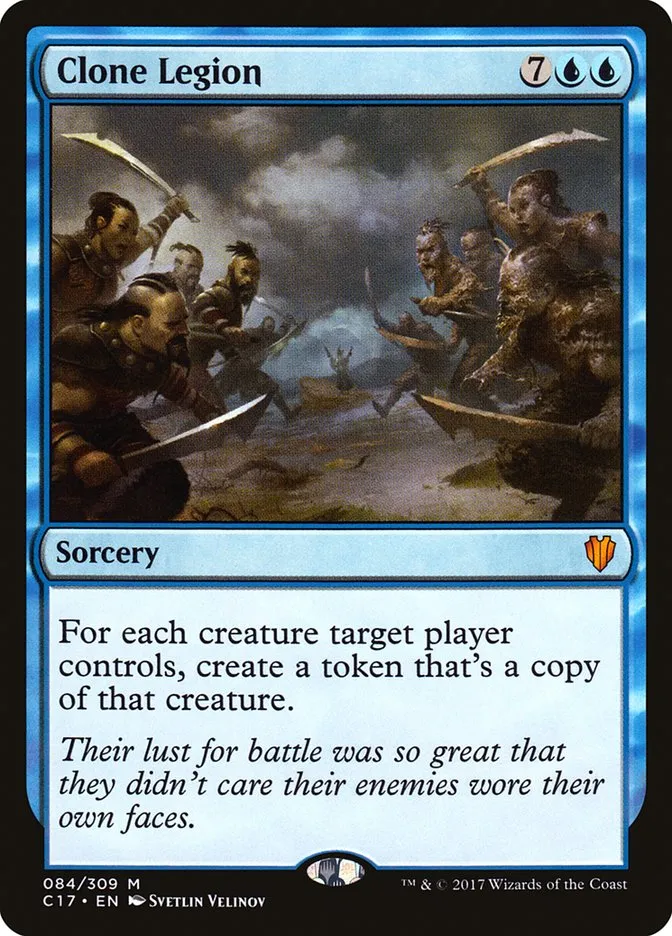 2017 Commander 2017 Clone Legion mythic #84 mythic card image