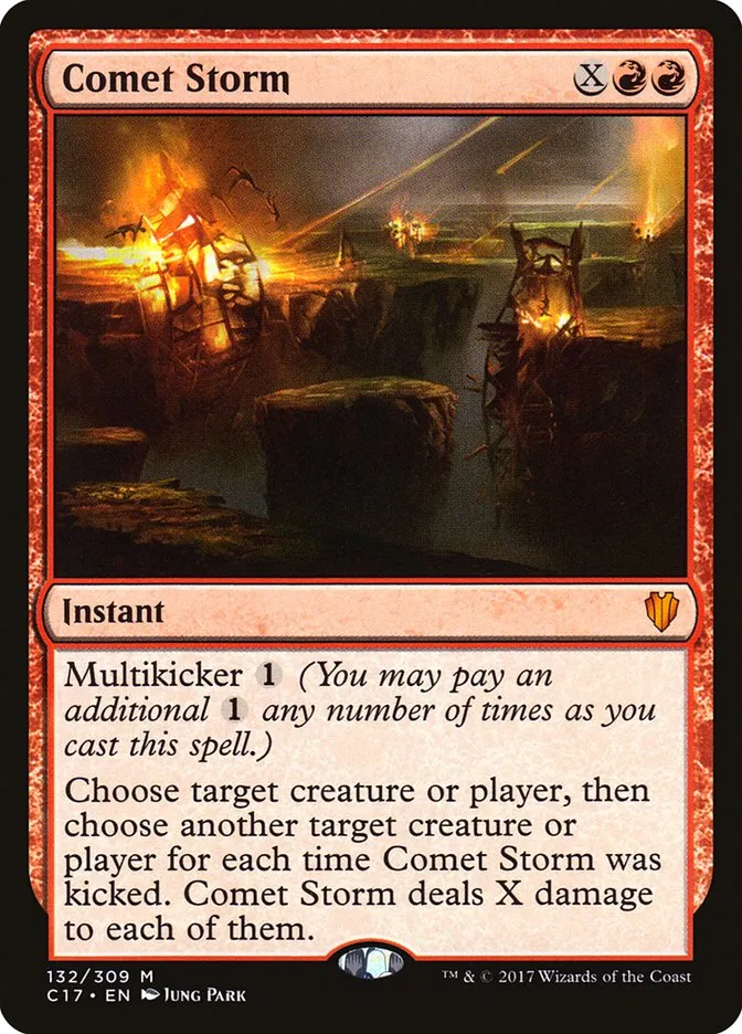2017 Commander 2017 Comet Storm mythic #132 mythic card image