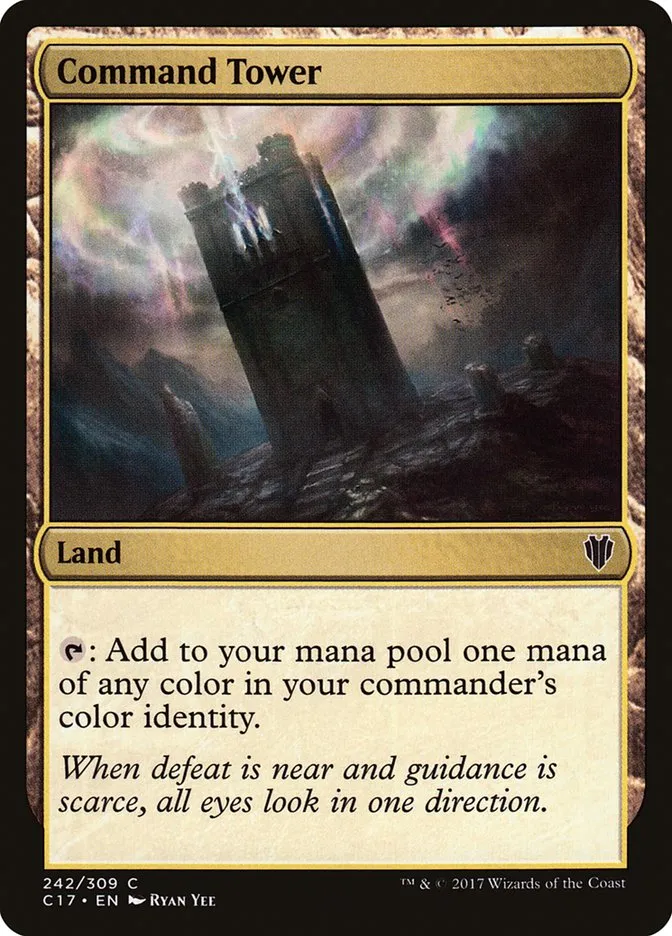 2017 Commander 2017 Command Tower common #242 common card image