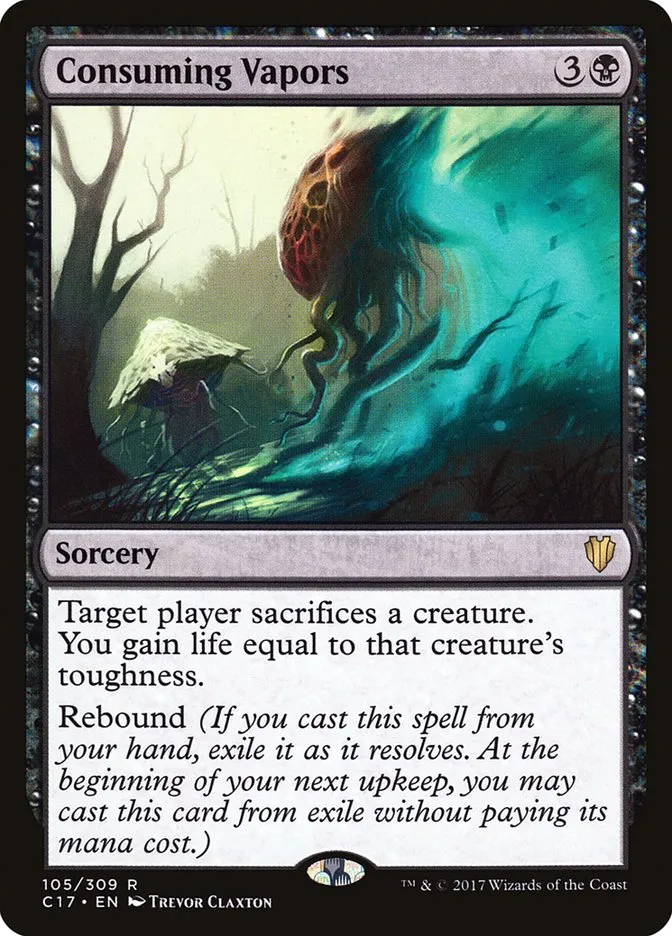 2017 Commander 2017 Consuming Vapors rare #105 rare card image