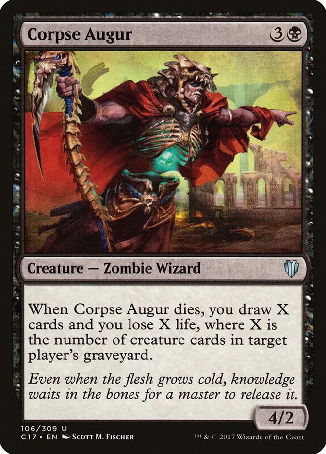 2017 Commander 2017 Corpse Augur uncommon #106 uncommon card image