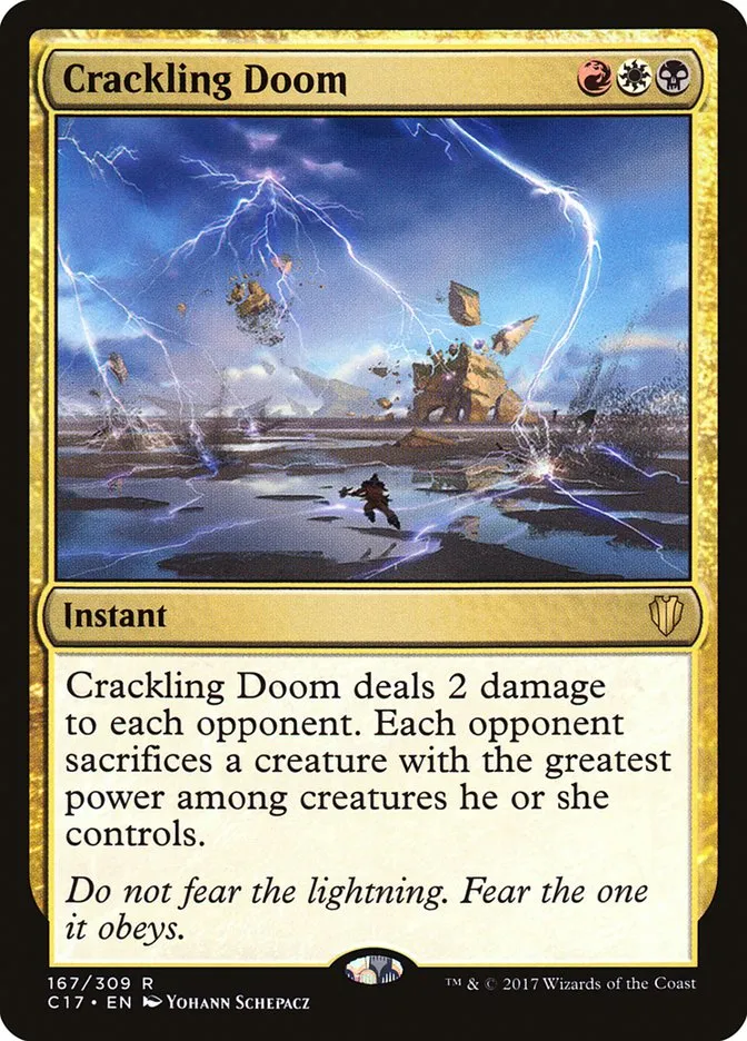 2017 Commander 2017 Crackling Doom rare #167 rare card image
