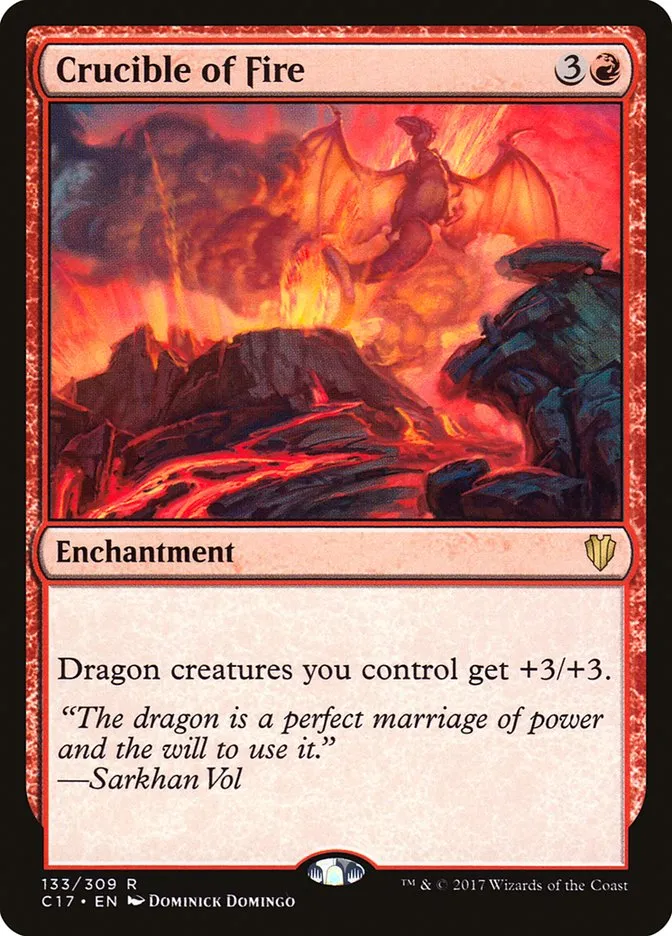 2017 Commander 2017 Crucible of Fire #133 rare card image