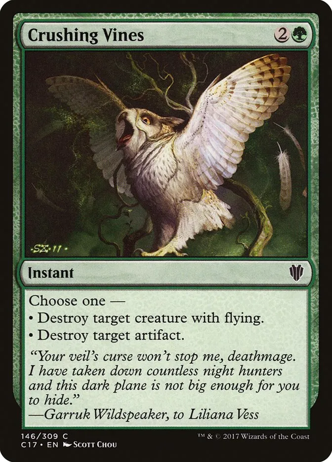 2017 Commander 2017 Crushing Vines common #146 common card image