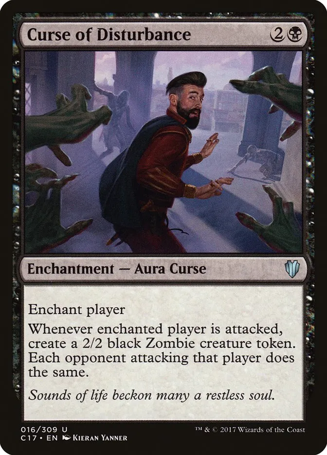 2017 Commander 2017 Curse of Disturbance #16 uncommon card image
