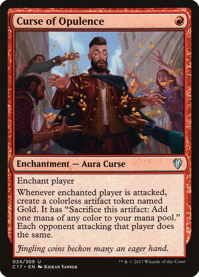 2017 Commander 2017 Curse of Opulence #24 uncommon card image