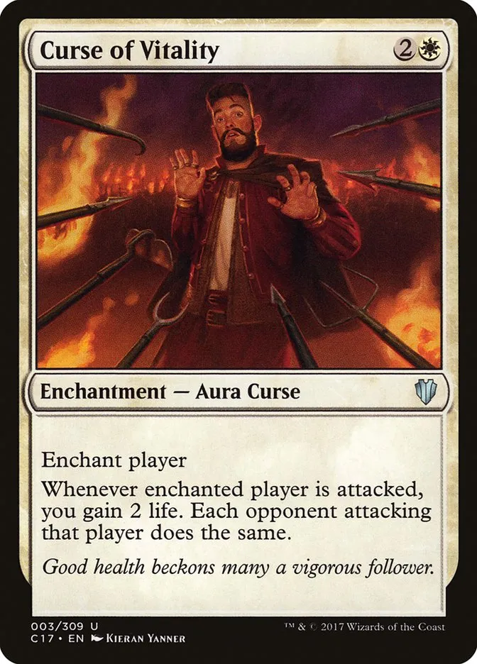 2017 Commander 2017 Curse of Vitality #3 uncommon card image