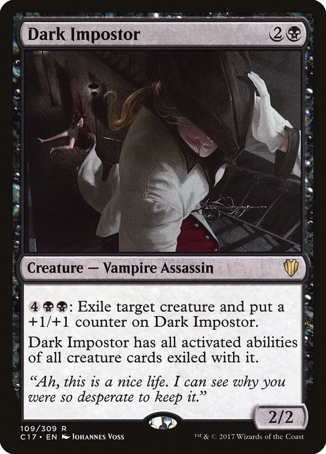 2017 Commander 2017 Dark Impostor rare #109 rare card image