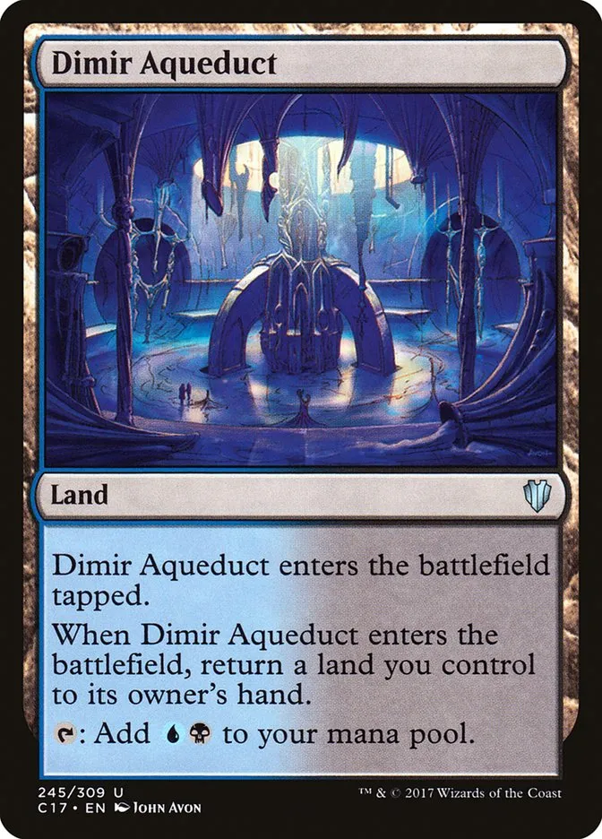 2017 Commander 2017 Dimir Aqueduct uncommon #245 uncommon card image
