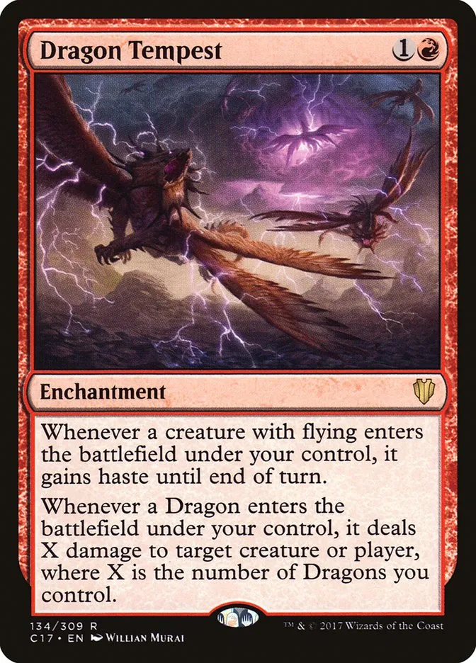 2017 Commander 2017 Dragon Tempest rare #134 rare card image
