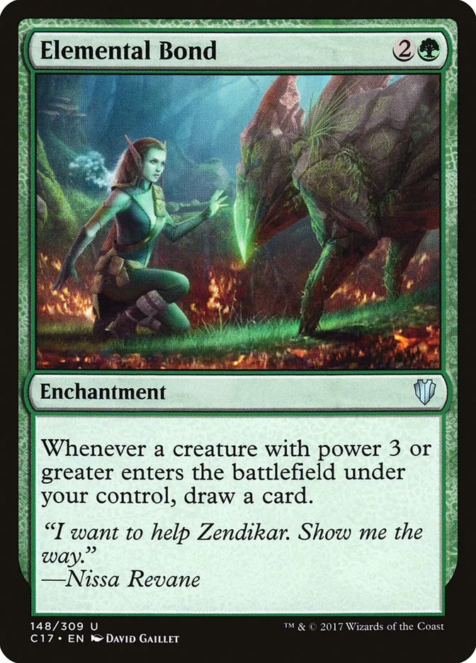 2017 Commander 2017 Elemental Bond uncommon #148 uncommon card image