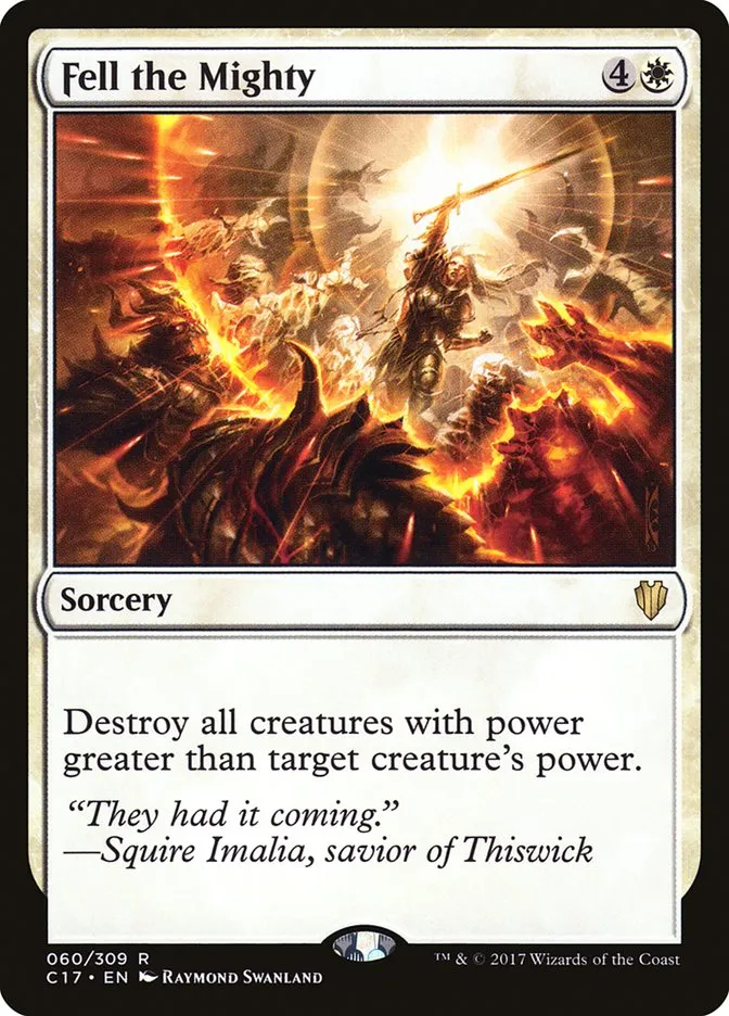 2017 Commander 2017 Fell the Mighty rare #60 rare card image