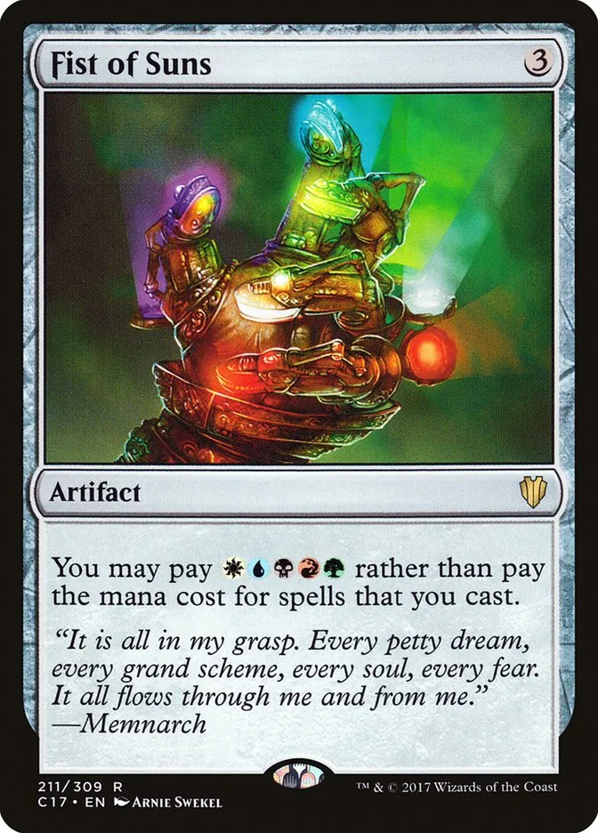 2017 Commander 2017 Fist of Suns #211 rare card image