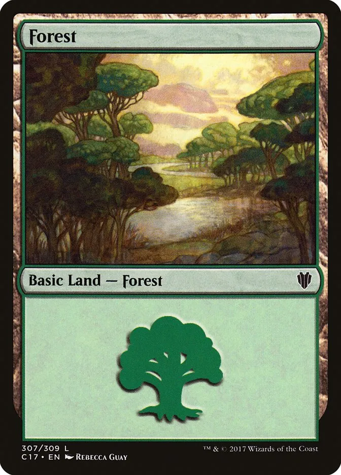 2017 Commander 2017 Forest common #307 common card image