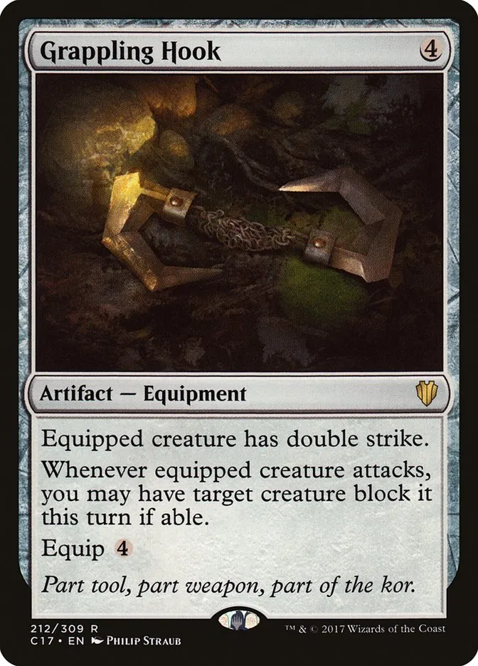 2017 Commander 2017 Grappling Hook rare #212 rare card image
