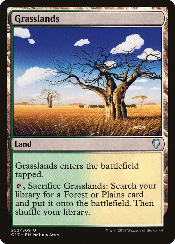 2017 Commander 2017 Grasslands uncommon #252 uncommon card image