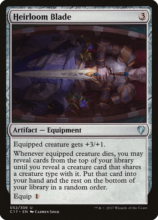 2017 Commander 2017 Heirloom Blade #52 uncommon card image