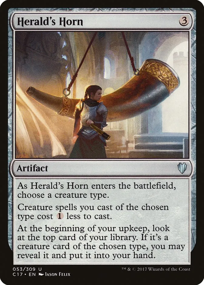 2017 Commander 2017 Herald's Horn uncommon #53 uncommon card image