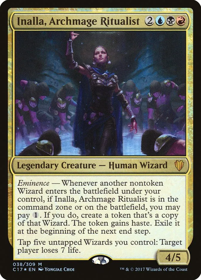 2017 Commander 2017 Inalla, Archmage Ritualist #38 mythic card image