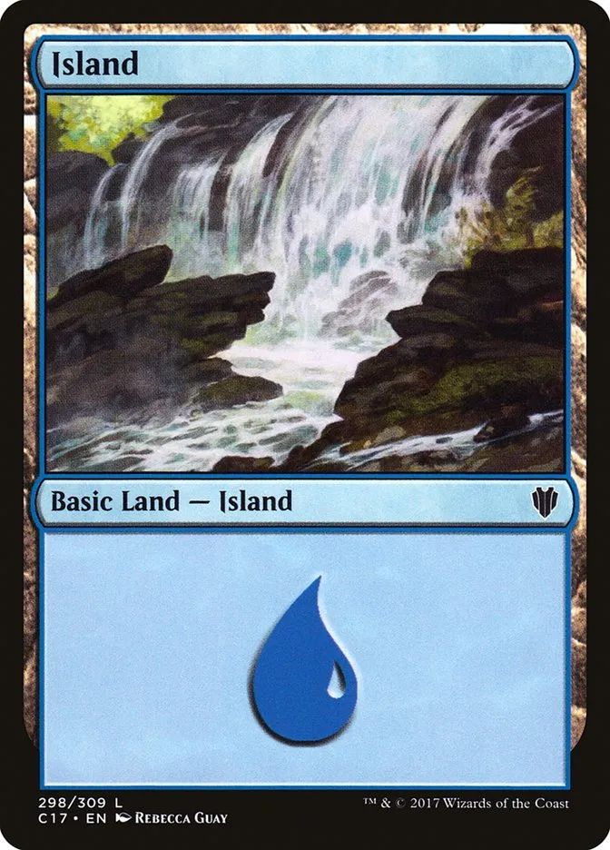 2017 Commander 2017 Island common #298 common card image