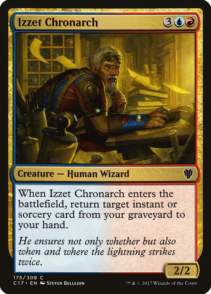 2017 Commander 2017 Izzet Chronarch common #175 common card image