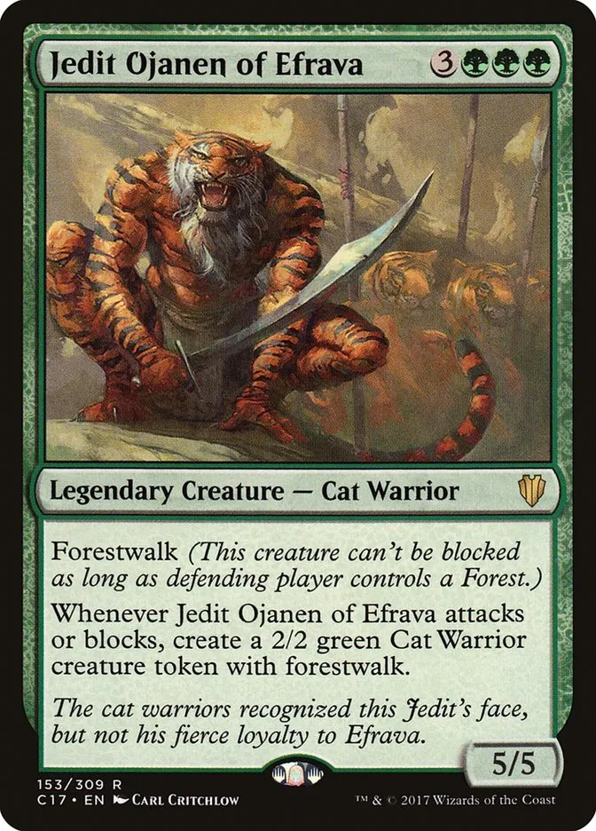 2017 Commander 2017 Jedit Ojanen of Efrava #153 rare card image
