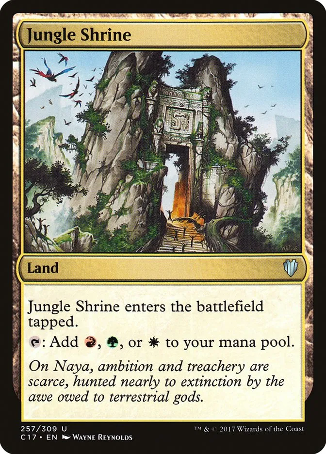 2017 Commander 2017 Jungle Shrine #257 uncommon card image