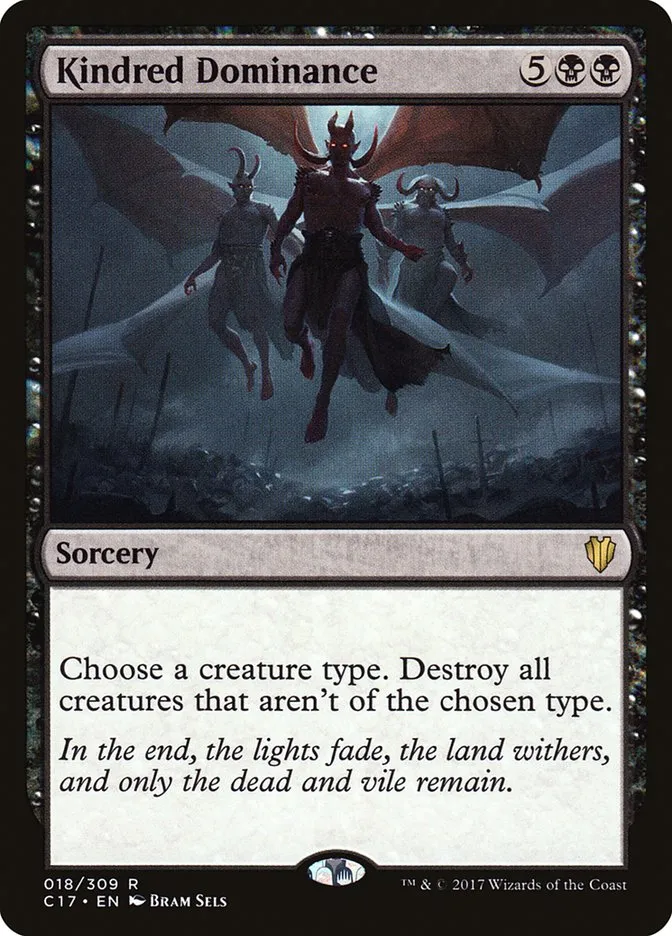 2017 Commander 2017 Kindred Dominance rare #18 rare card image