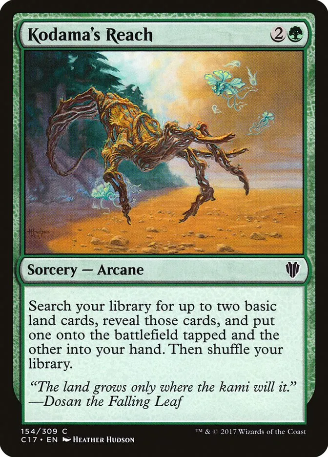 2017 Commander 2017 Kodama's Reach common #154 common card image