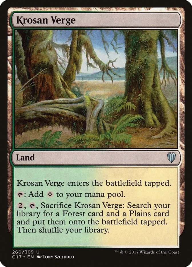 2017 Commander 2017 Krosan Verge #260 uncommon card image