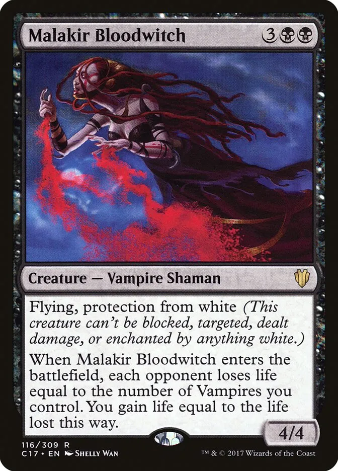 2017 Commander 2017 Malakir Bloodwitch rare #116 rare card image