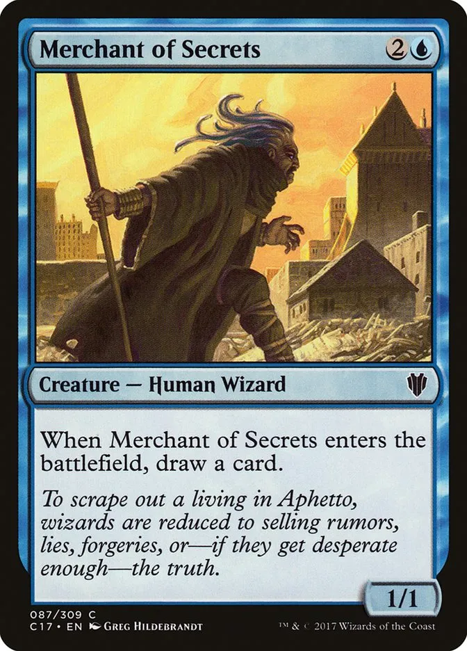 2017 Commander 2017 Merchant of Secrets #87 common card image
