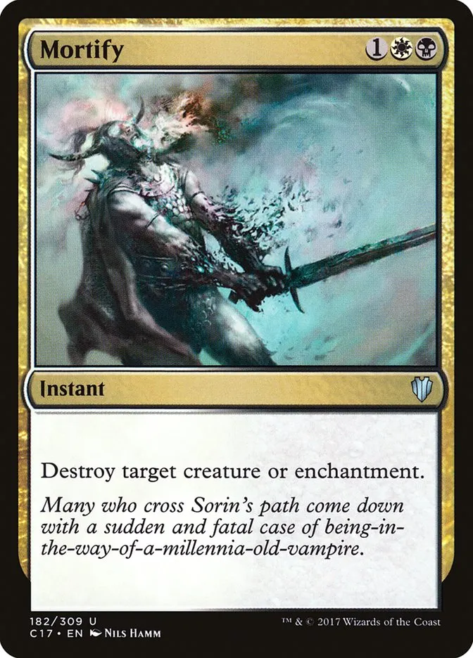2017 Commander 2017 Mortify uncommon #182 uncommon card image