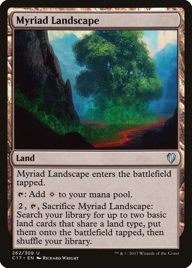 2017 Commander 2017 Myriad Landscape uncommon #262 uncommon card image