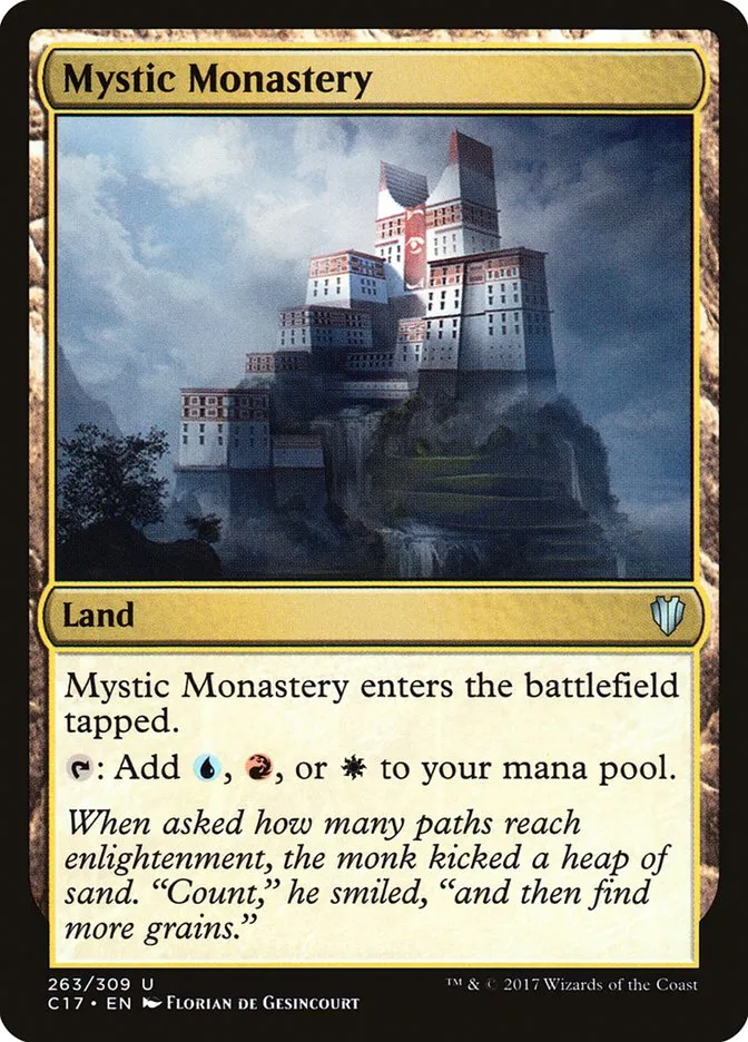 2017 Commander 2017 Mystic Monastery uncommon #263 uncommon card image