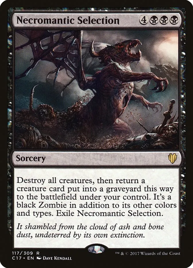 2017 Commander 2017 Necromantic Selection rare #117 rare card image