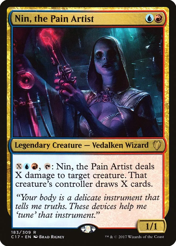 2017 Commander 2017 Nin, the Pain Artist #183 rare card image