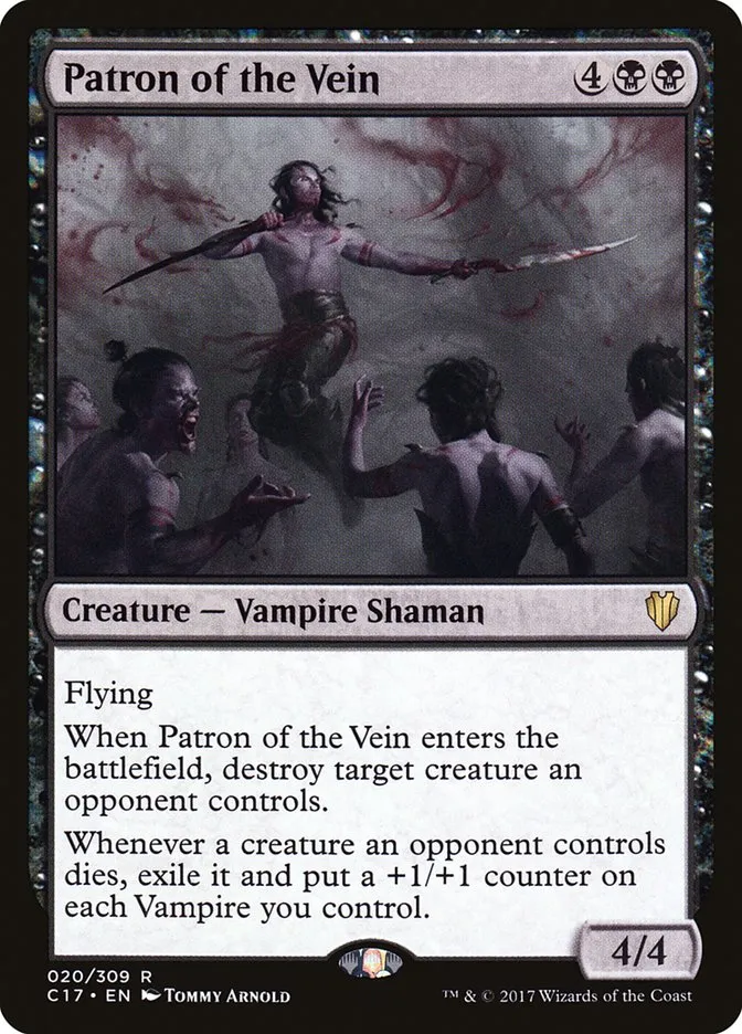 2017 Commander 2017 Patron of the Vein #20 rare card image