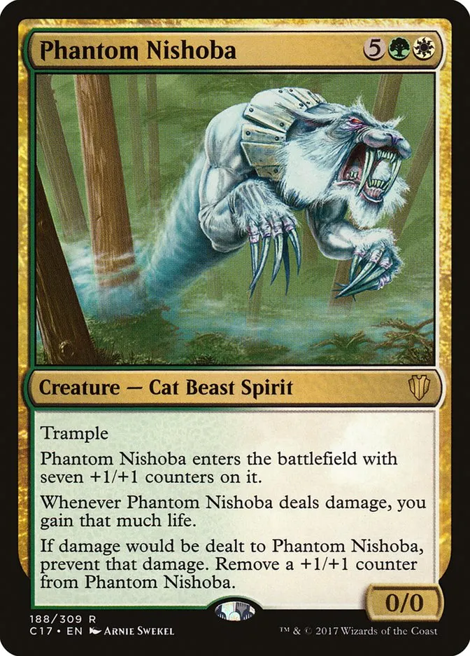 2017 Commander 2017 Phantom Nishoba rare #188 rare card image