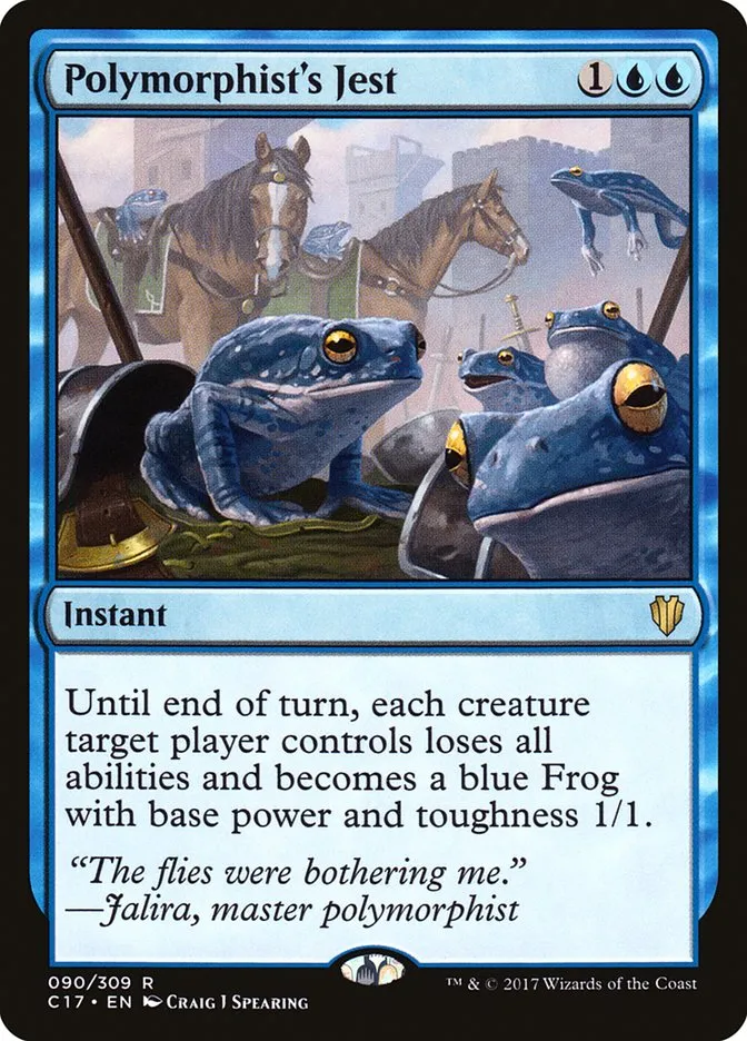 2017 Commander 2017 Polymorphist's Jest rare #90 rare card image