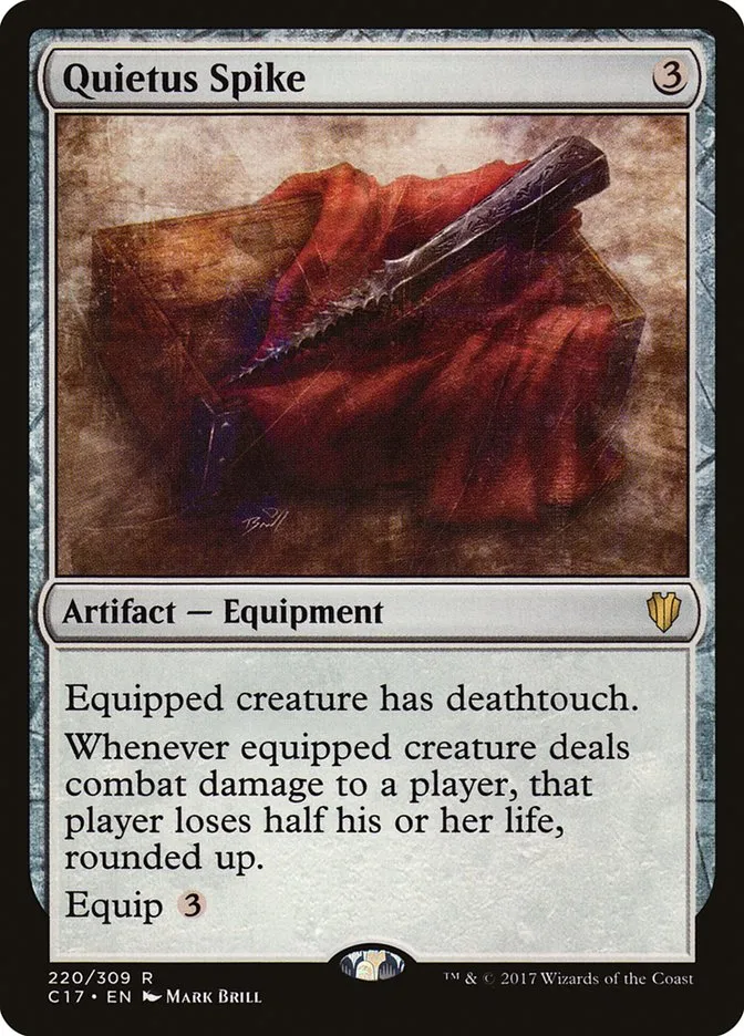 2017 Commander 2017 Quietus Spike rare #220 rare card image