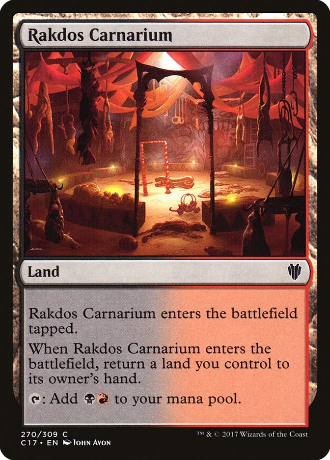 2017 Commander 2017 Rakdos Carnarium common #270 common card image