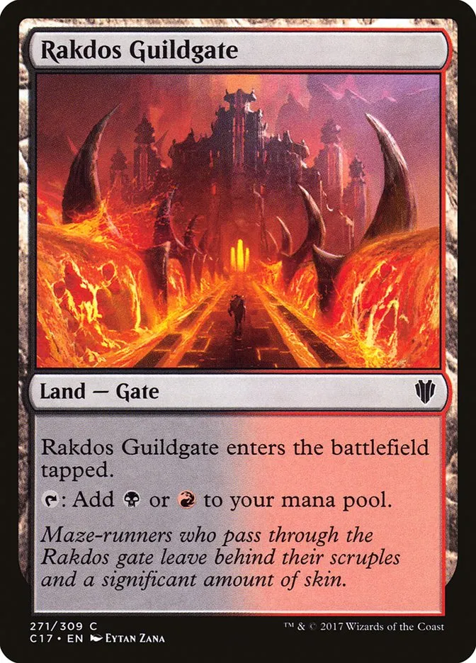 2017 Commander 2017 Rakdos Guildgate common #271 common card image