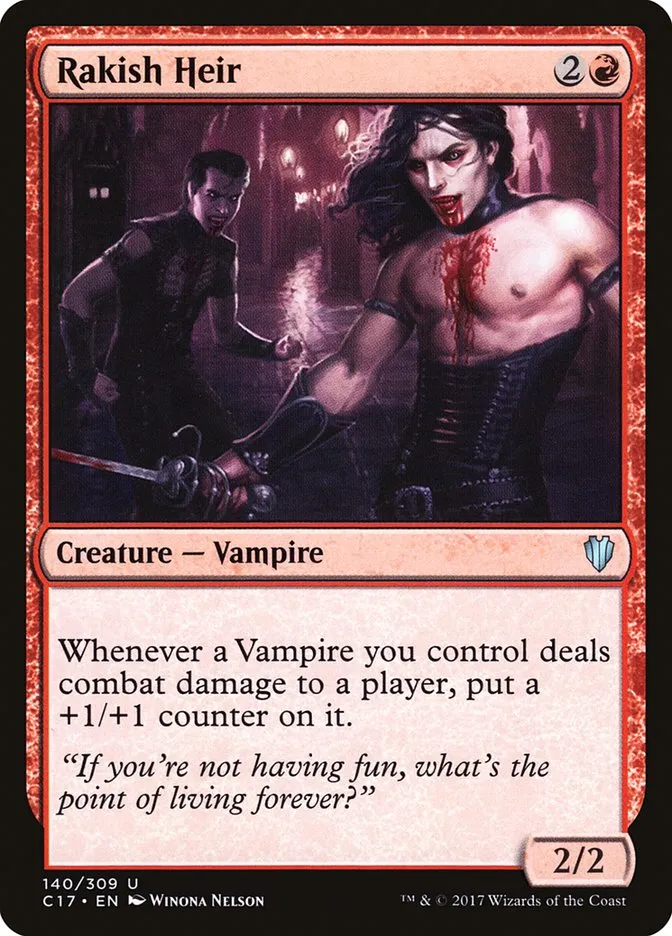2017 Commander 2017 Rakish Heir uncommon #140 uncommon card image